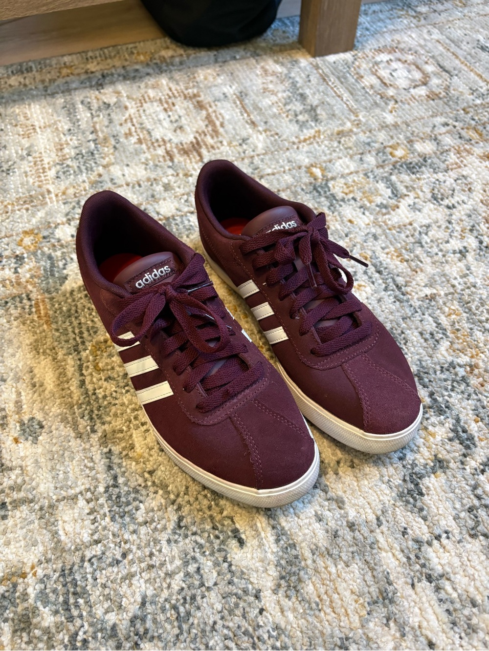Adidas Women’s Maroon Classic Low-Top Sneakers